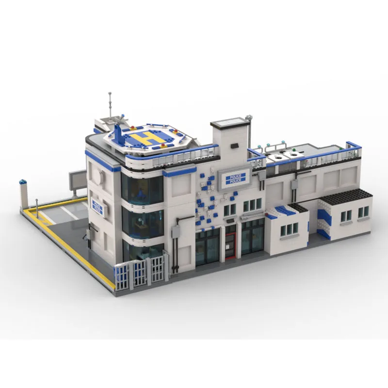 MOC-165276 Stazione di Polizia della Città Building Block Modello 5919 Parti Per Ragazzi Compleanno Per Bambini Di Natale Building Block Giocattolo Regalo