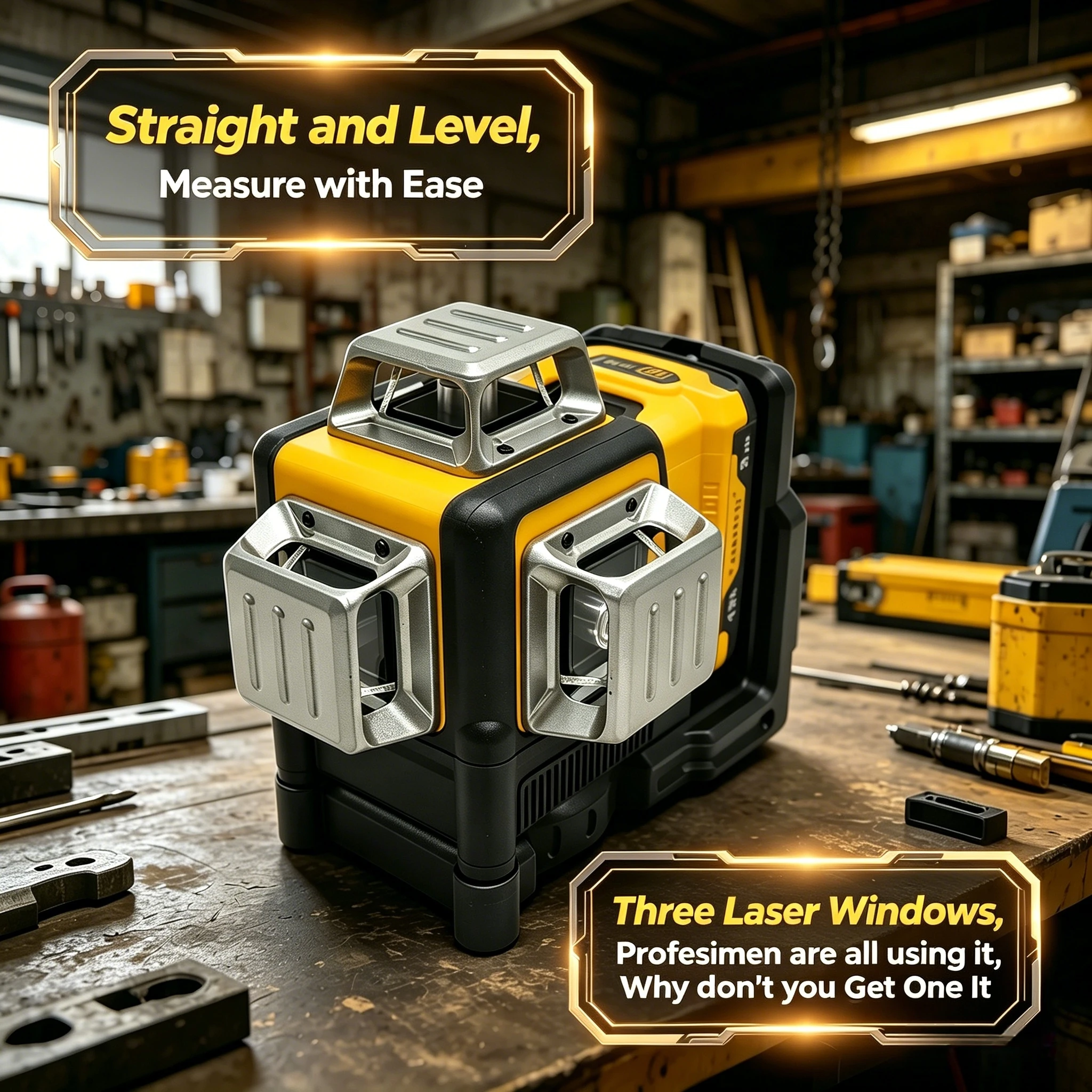 new-faaotu-12v-laser-level-same-performance-as-dw-360°-green-cross-line-durable-for-heavy-jobsite-suitable-for-dw-battery