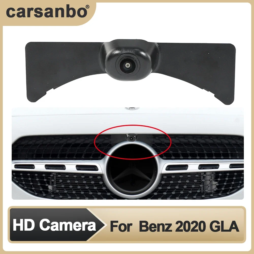 

Carsanbo HD Front View OEM Camera Wide Angle 150 ° Fisheye HD Night Vision Monitoring System Parking Camera for Benz 2020 GLA