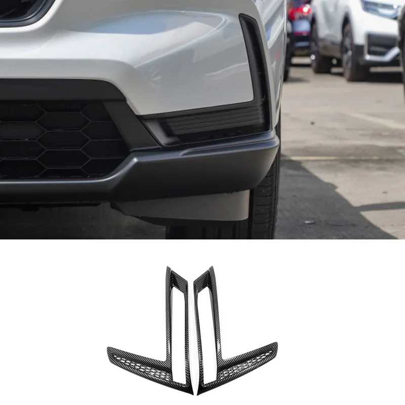 For Honda CR-V CRV EX-L 2023 Car Head Front Fog Light Lamp Trim Cover ABS Chrome Exterior Styling Sticker Accessories