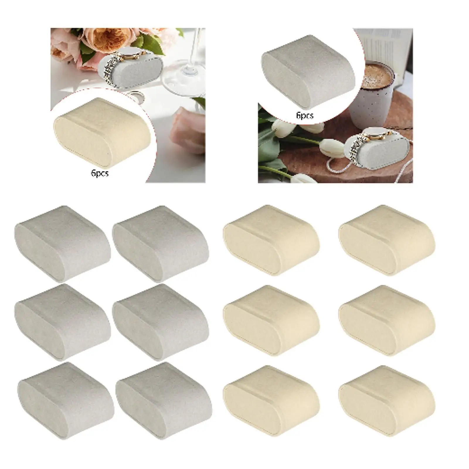 6 Pieces Watch Pillows for Bangles Portable Accessories Storage Watch Holder for Home Boutique Retail Exhibition Small Business