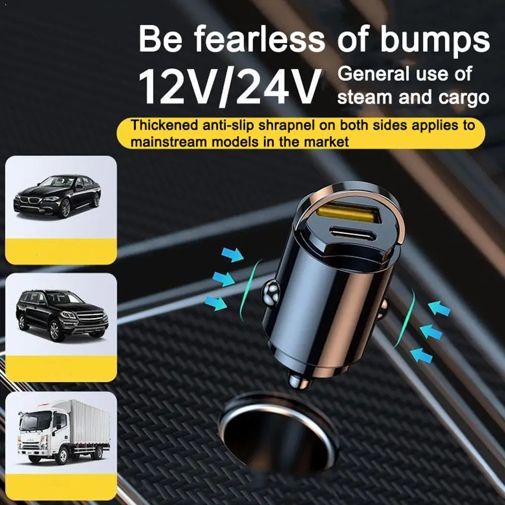 200W Car Charger Fast Charging For IPhone With PD 3.0 & QC 3.0 Smart Chip Safety Protection For Samsung 