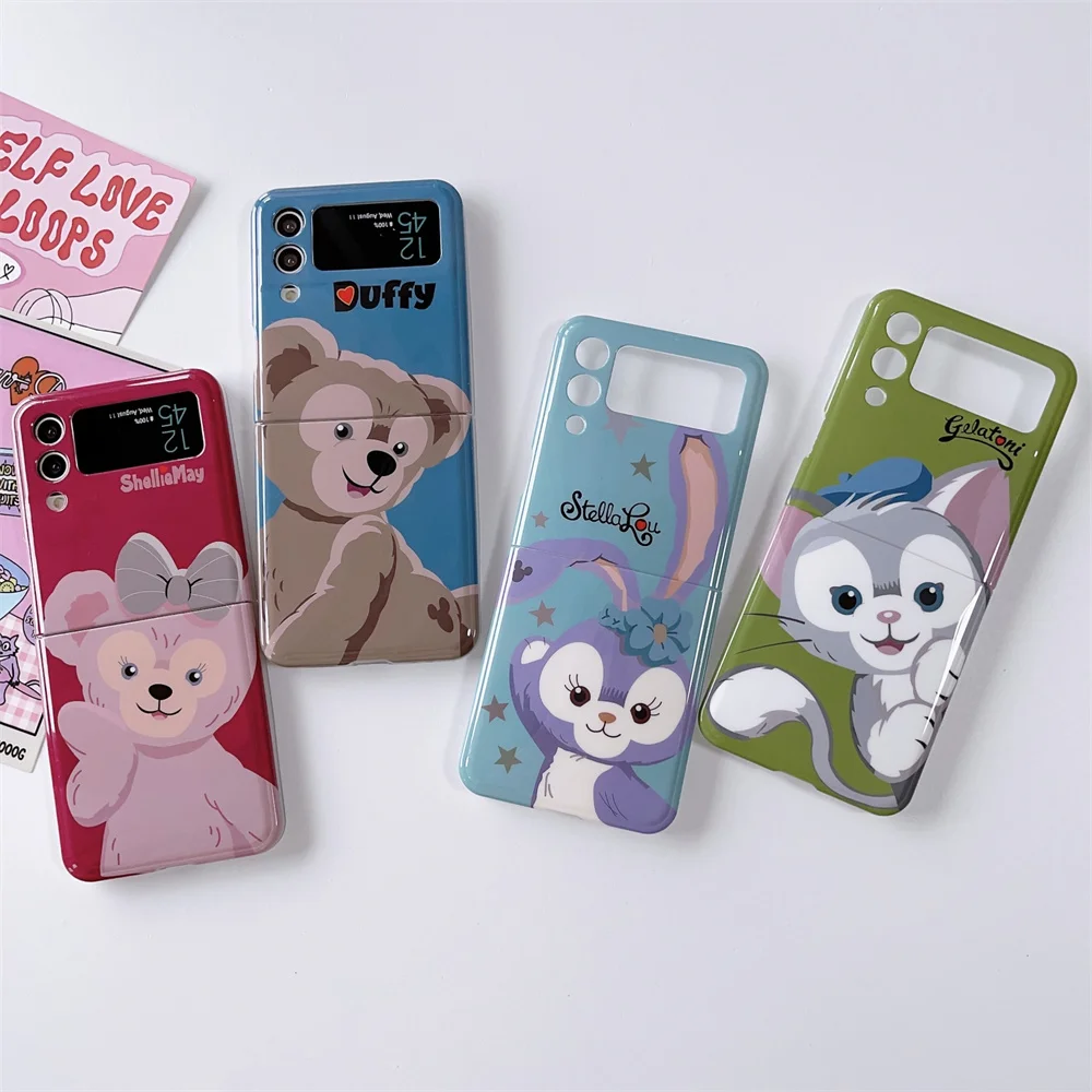 Милый мультяшный чехол для телефона StellaLou с рисунком аниме для Samsung Galaxy Z Flip 3 4 ZFlip5