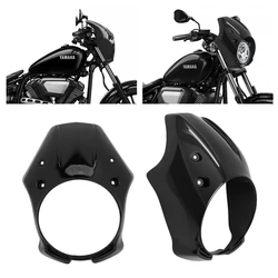 Motorcycle Bright Black Front Headlight Fairing Mask Cowl Cover For Yamaha XVS 950 SPEC BOLT 950 2013-2022