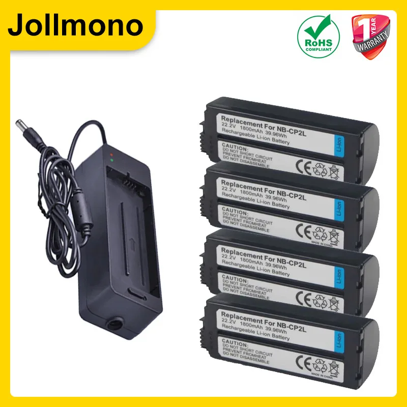 1800mAh NB CP2L NB-CP2L Bateria + Ładowarka do Canon NB-CP1L, CG-CP200 CP1300 CP1200 CP1500 CP910 CP900 CP800 CP790 CP780