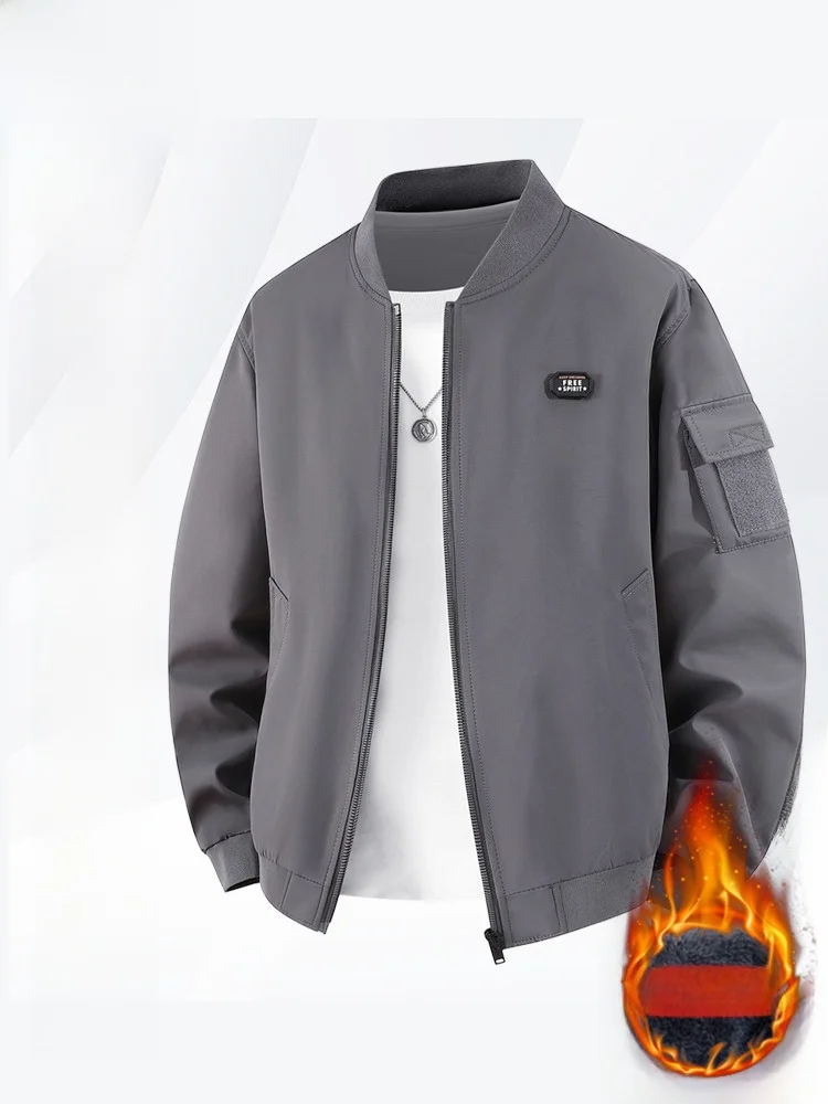 

Мужская утепленная куртка Paul 2025 с воротником-стойкой, повседневная теплая осенне-зимняя верхняя одежда, приталенный крой, на молнии, модная городская модель