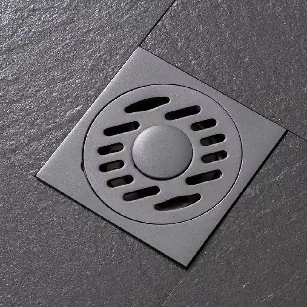 Gun Gray Stainless Steel Sewer Drain Cover Deodorant Anti Insect Bathroom Laundry Room Drainage Grid Filter Stopper