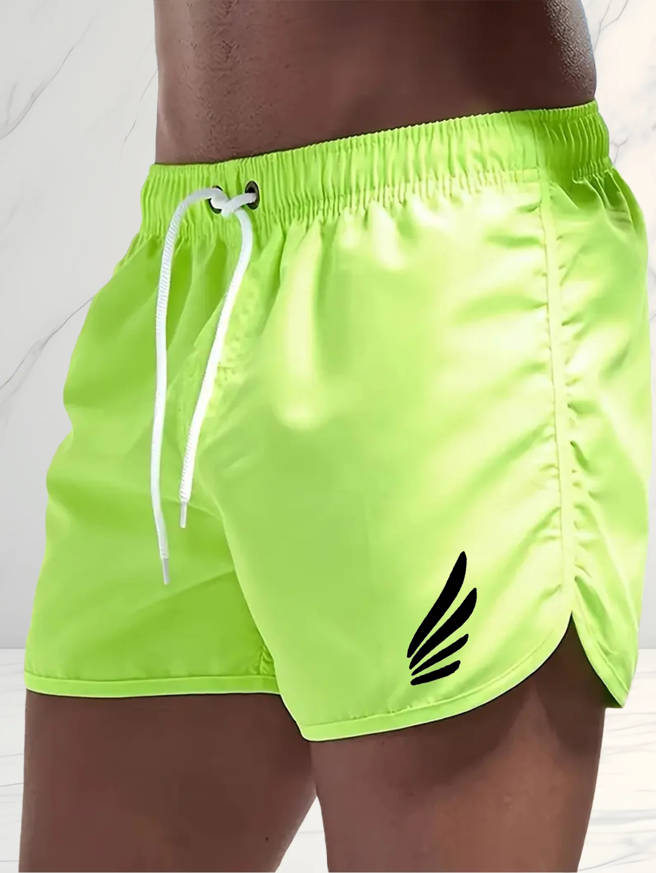 Calças de praia de cor sólida