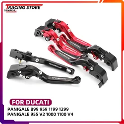 For DUCATI Panigale 1299 1199 959 899 1000 1100 Panigale V2 V4 Folding Brake Clutch Lever Motorcycle Adjustable Handlebar Lever