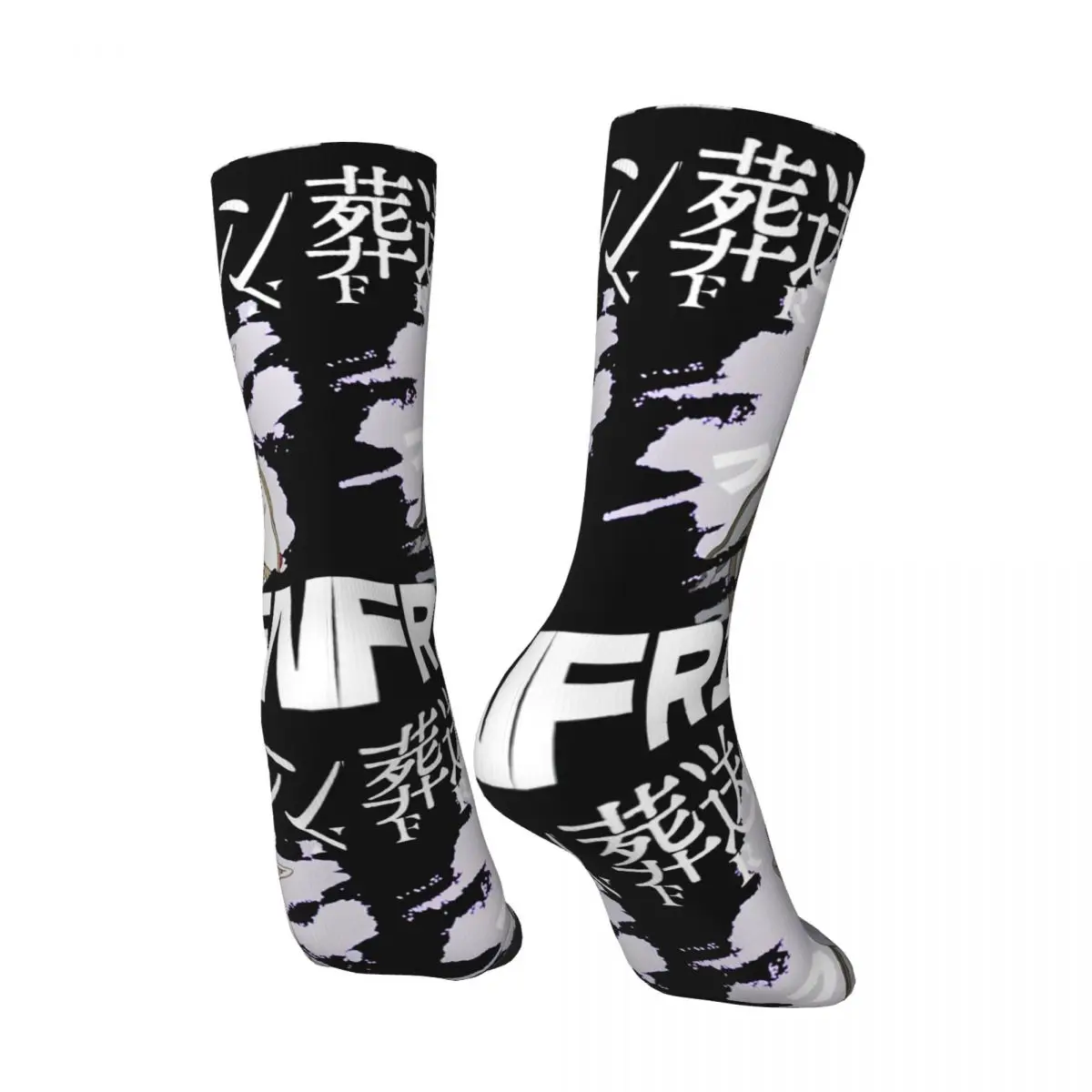 Happy Funny Unbelievable Men's Socks Retro Harajuku Frieren Beyond Journey's end Hip Hop Novelty Casual Crew Crazy Sock Gift