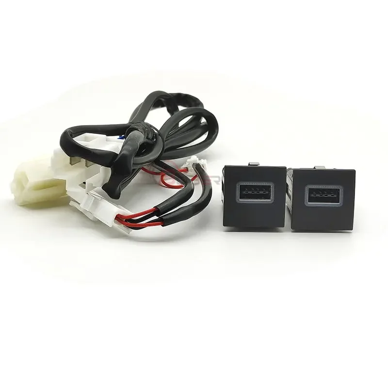 

For VW Golf 6 Jetta 5 MK5 Scirocco 06-12 QC3.0 Double USB Quick Car Charger Socket Nondestructive Replacement Harness 12V/24