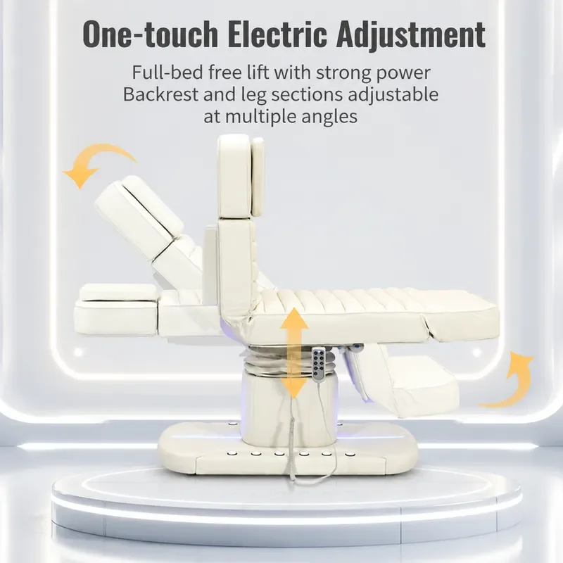New High End Multi Stage Intelligent Electric Lifting Beauty Bed for Facial Care and Examination