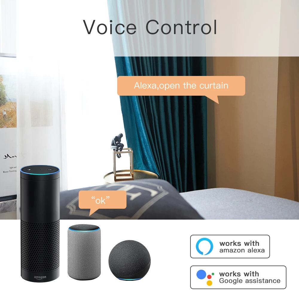 1/2 Gang Tuya Smart WiFi modulo tenda tende interruttore collegato avvolgibile motore elettrico compatibile con Alexa Google Home