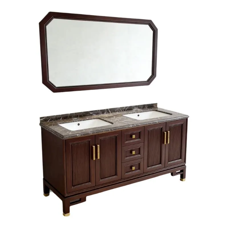 xx-Modern Smart Mirror Cabinets Solid Wood Vanity Anti-Fog Feature Plywood Ceramic Matched MDF Sink Combo for Bathrooms&