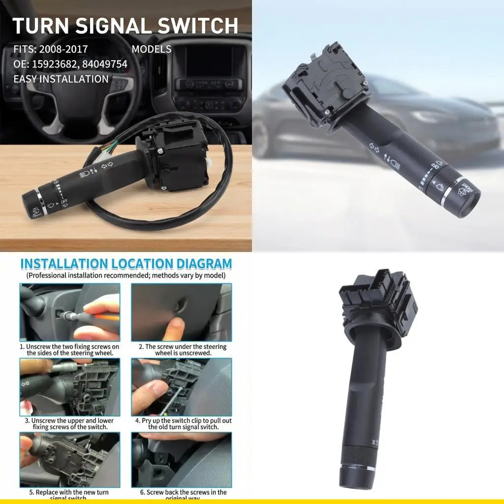 

SZCH Robust ABS Turn and Windshield Wiper Switches for Cars 15923682 84049754