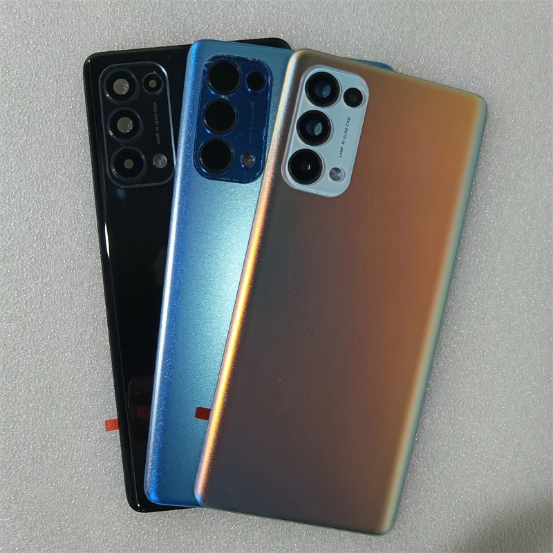 For Oppo Reno 5 Pro 5G Battery Cover Back Glass Panel Rear Housing Case Replace For Reno 5 Pro Battery Cover