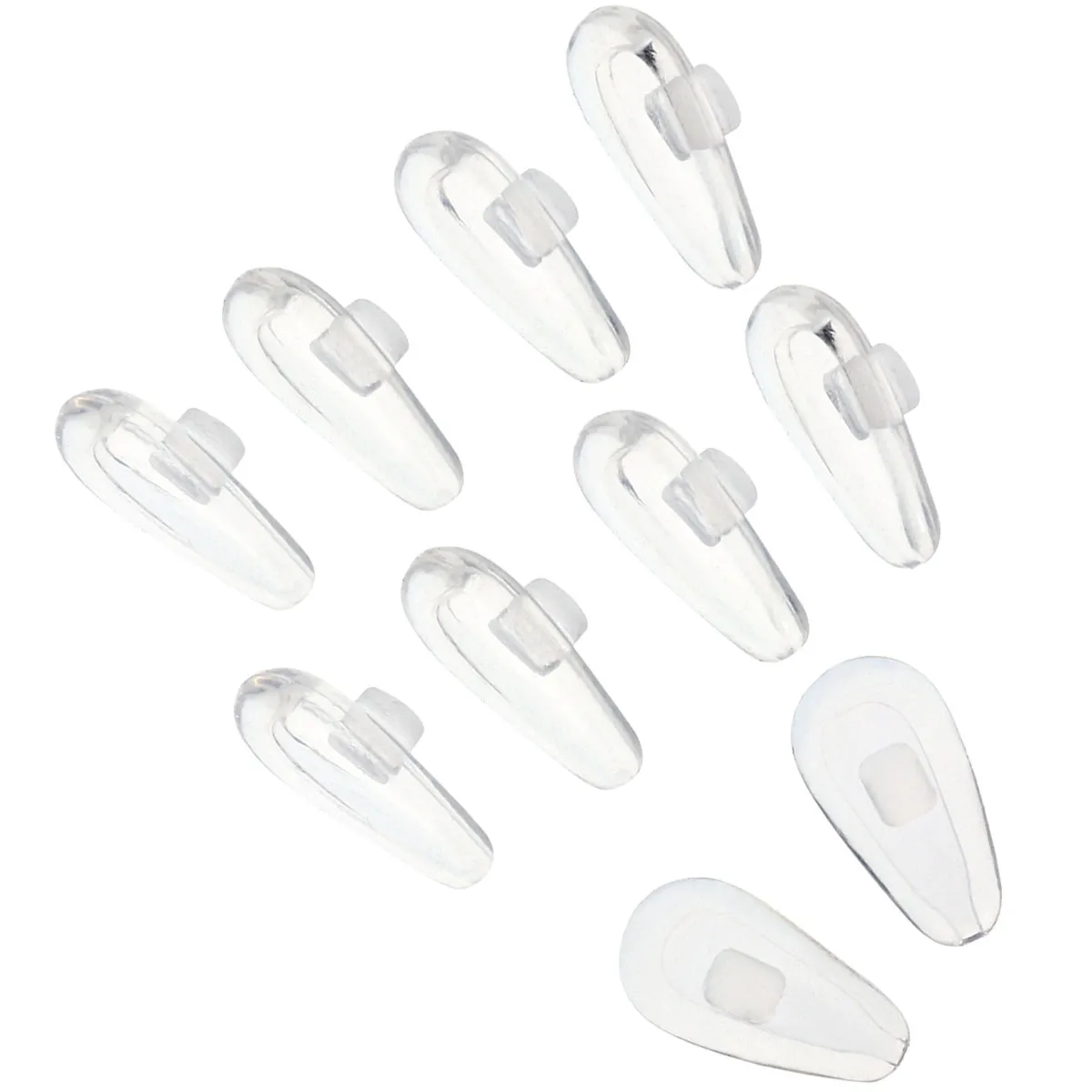 10Pairs Air Cushion Silicone Nose Pads Anti Slip Eyeglasses Nose Pads for Frame Comfort Flexible Soft Anti Irritation