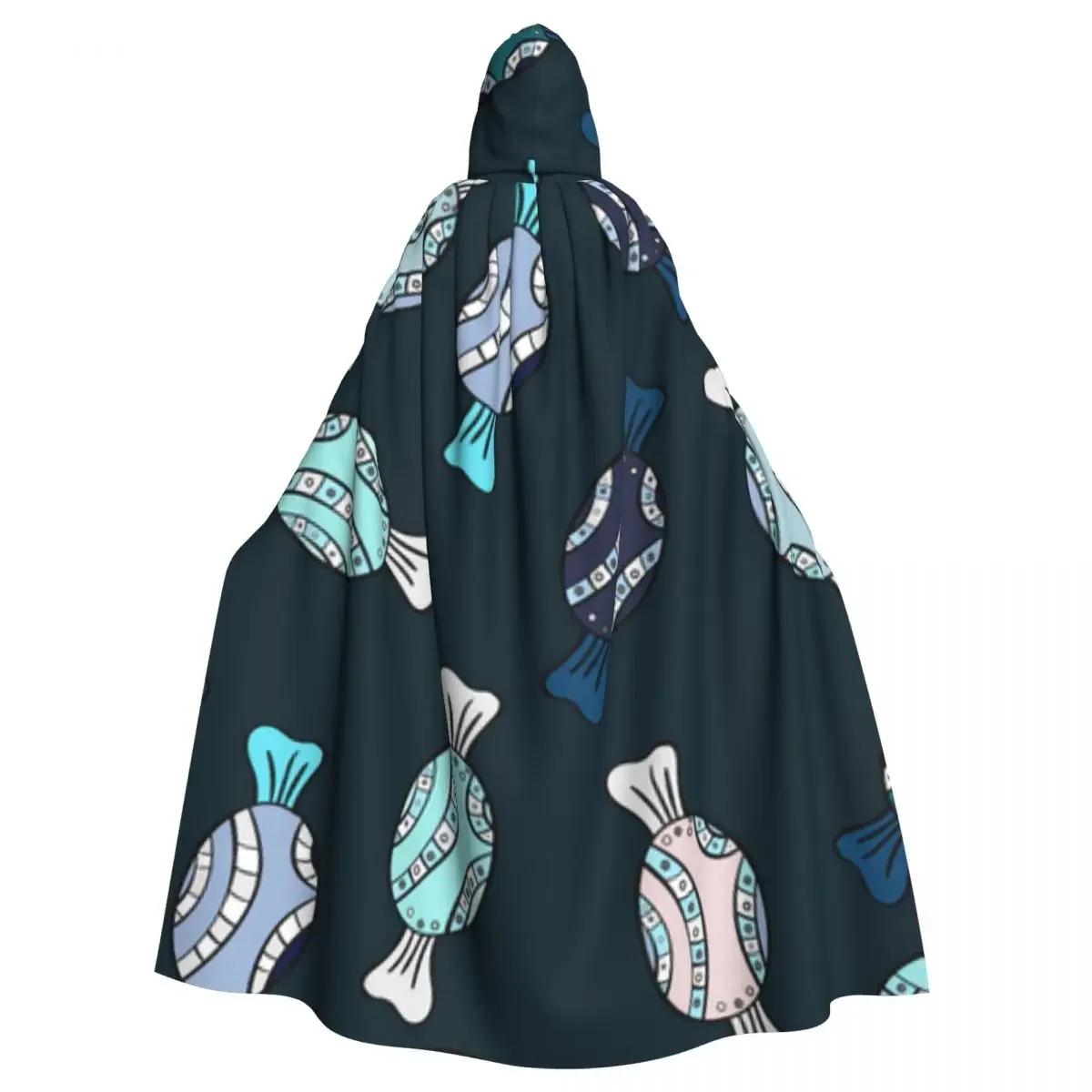 

Cute Candy Hooded Cloak Polyester Unisex Witch Cape Costume Accessory