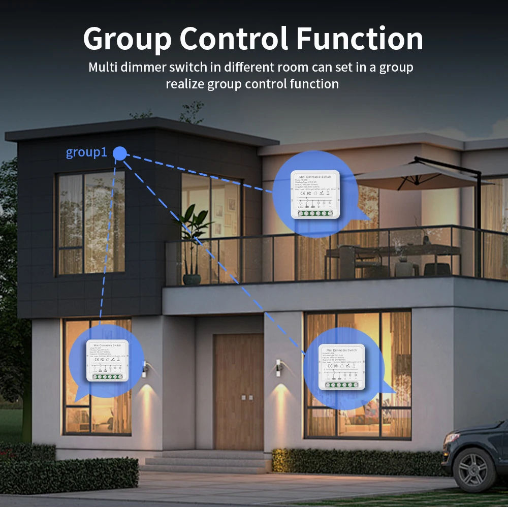 TNCE Tuya WIFI Light Dimmer Switch EU/US Brightness adjust LED Dimmer Breaker Module Smart Life Voice Control Alexa Google Home