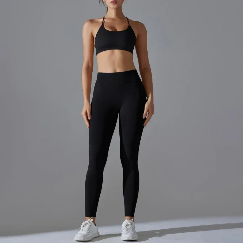 New MIML Yoga Set 2-piece Seamless Fitness Clothing High Support Without Rods Sports Bra Women's Fitness Leggings Yoga Pants