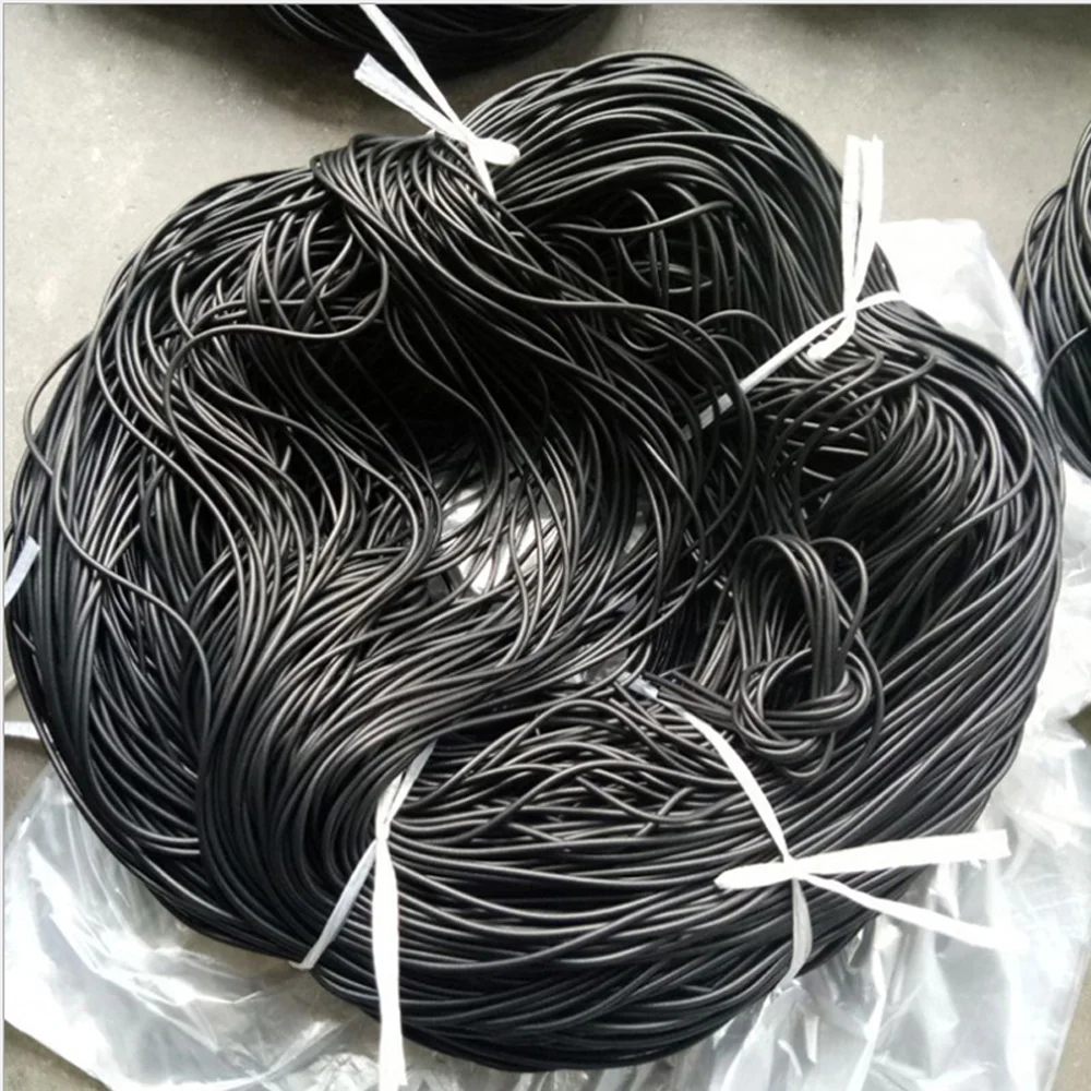 Round sponge wire black foam rubber EPDM gasket panel gasket diameter 2/3/4/5/6/7/8/9/10/12/14/16/18/20mm