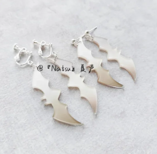 2025 NEW Anime Cosplay Costume Ear Clips Acrylic Vtuber クズノハ Metal Earrings Photo Props Accessories