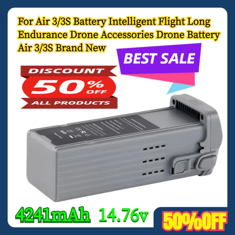 

For 4241mAh Air 3/3S Battery 14.76v Intelligent Flight Long Endurance Drone Accessories Drone Battery Air 3/3S Brand New