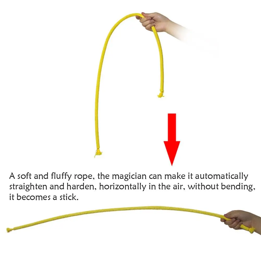 Gli oggetti di scena magici in corda indiana possono raddrizzarsi automaticamente per la fase magica di fascia media e la festa di compleanno, semplice e facile da imparare C0Y2