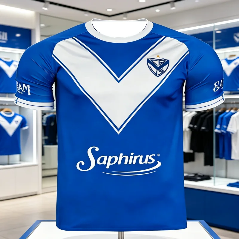 V É Lez Sarsfield's Jersey Is A Gift for Fans. 3D Printed Fast Drying, Breathable, and Comfortable Men's and Women's T-shirts