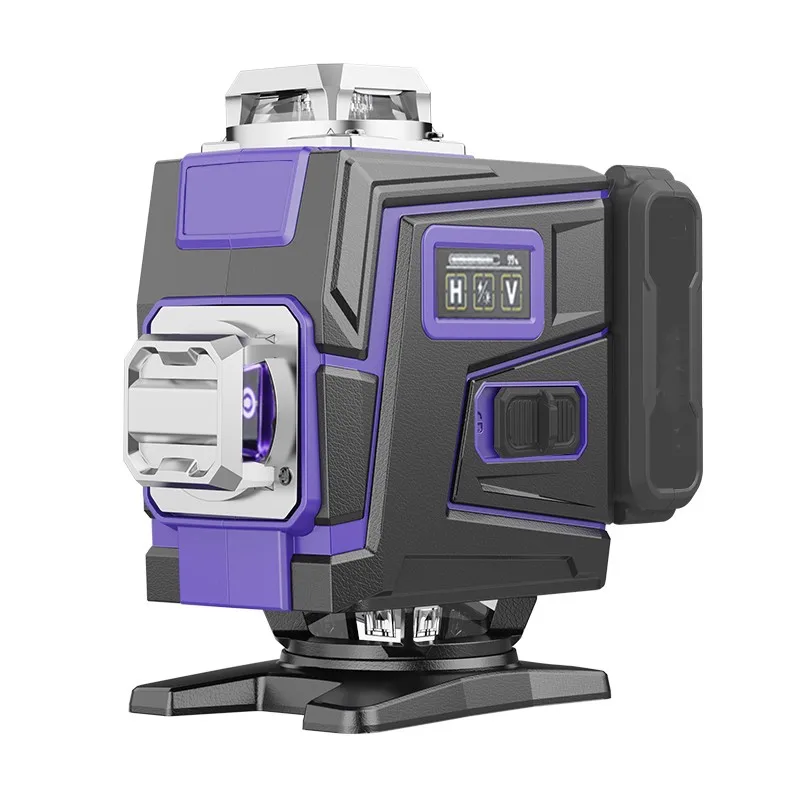Laser Level Purple Line 12/16 Lines 3D/4D Self Leveling 360 Horizontal Vertical Super Powerful Purple Beam Laser level Linear