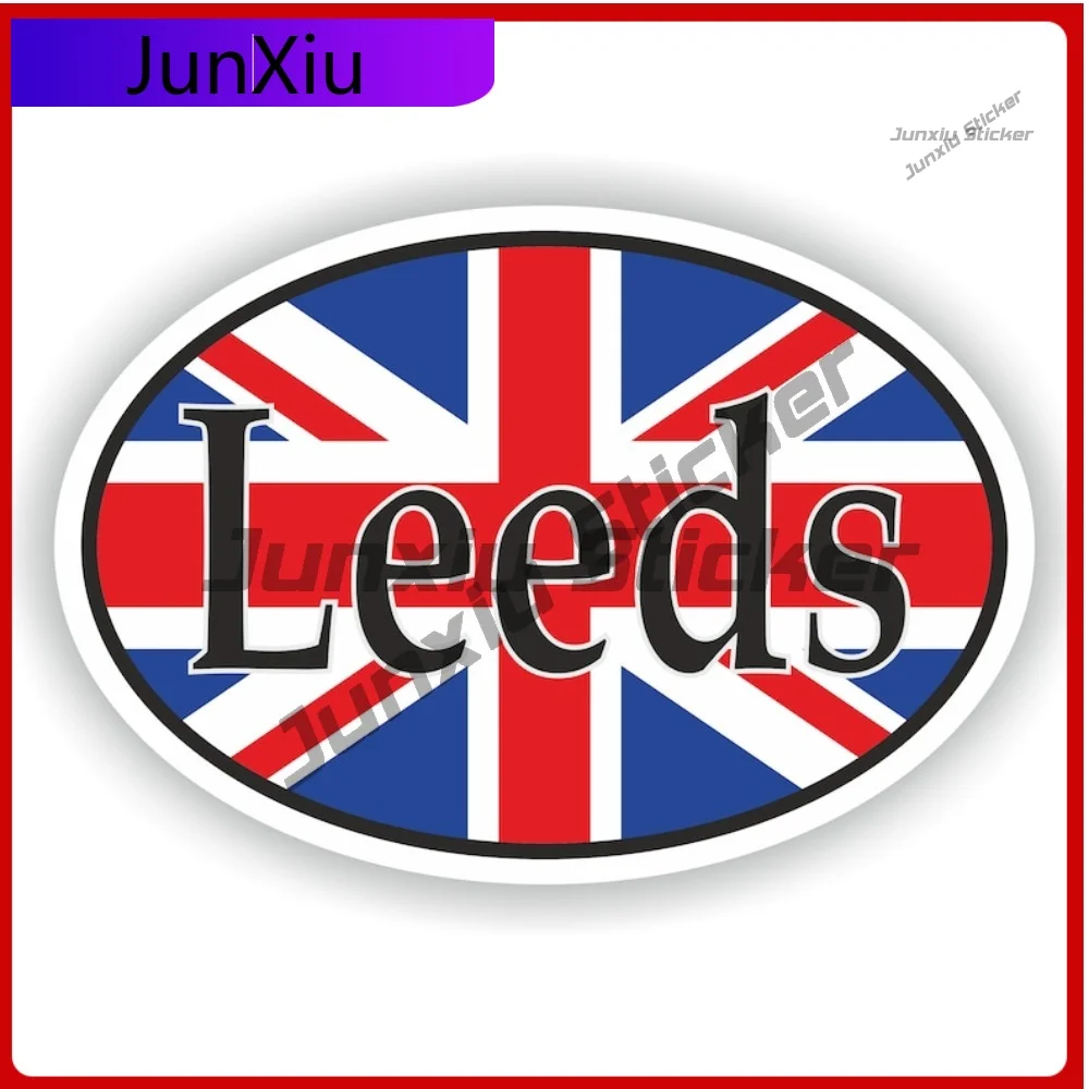 

Leeds United Kingdom Uk City Oval Flag Sticker Scratch Cover Vinyl Decals Graphics Adventure Motorcycle Boat Vinyl Decals Waterp