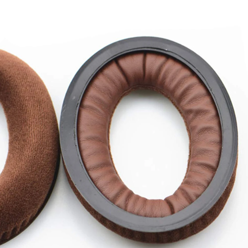 

Earphone Case Comfortable Listening Pads Cushion Cozy Headphone Accessories Brown