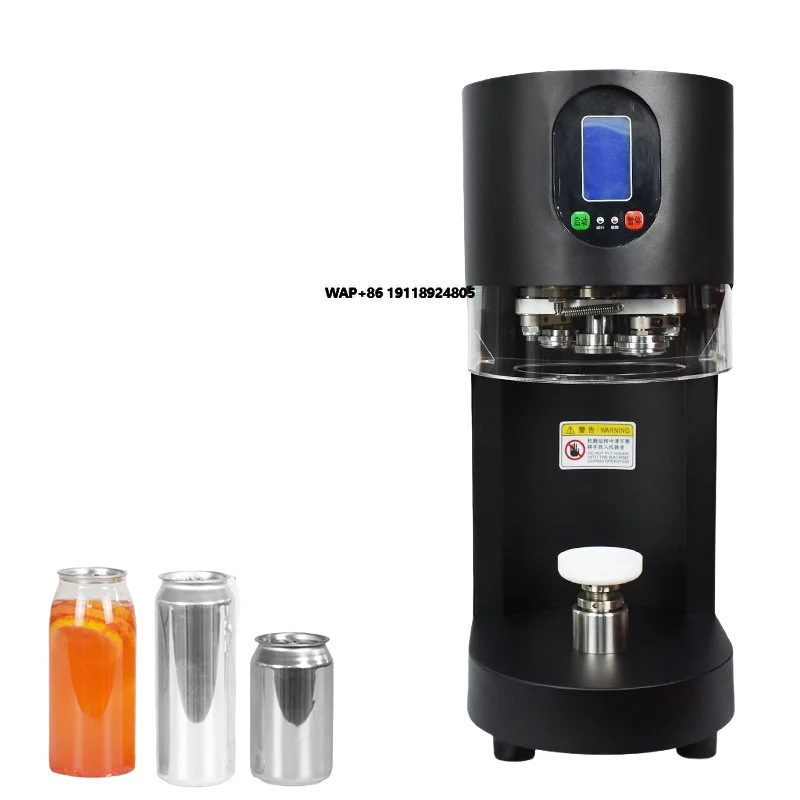 

Automatic High-efficiency Beverage Sealing Machine Commercial Cans Plastic Canned Milk Tea Soda Special Sealing Machine