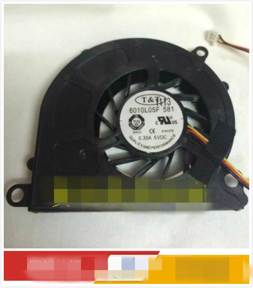 New Taiwan T & T 6010l05f 5V 0.35A ultra thin fan turbine notebook cooling fan