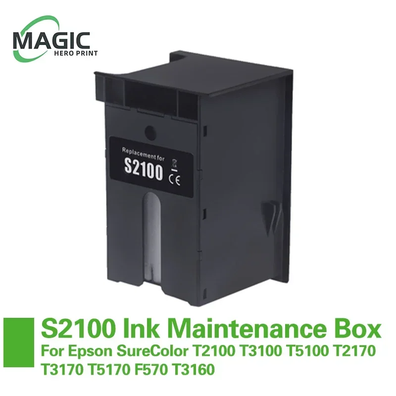 NEW  Maintenance Ink Tank S2100 Ink Maintenance Box For Epson SureColor T2100 T3100 T5100 T2170 T3170 T5170 F570 T3160