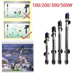 Adjustable Temperature Thermostat Heater Rod 100W/ 200W/ 300W/500W Submersible Aquarium with Sucker Fish Tank Accessory