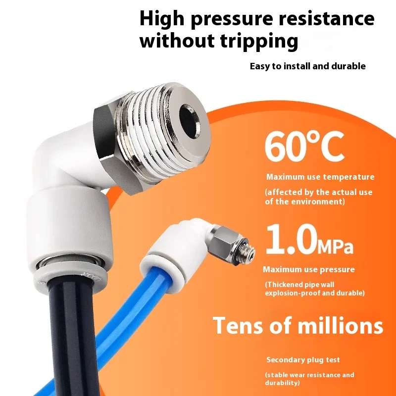 Xingchen Pneumatic Threaded Elbow KJL04/KQ2L06/08/10/12 -M3/M5/01S/02S/03S/04S