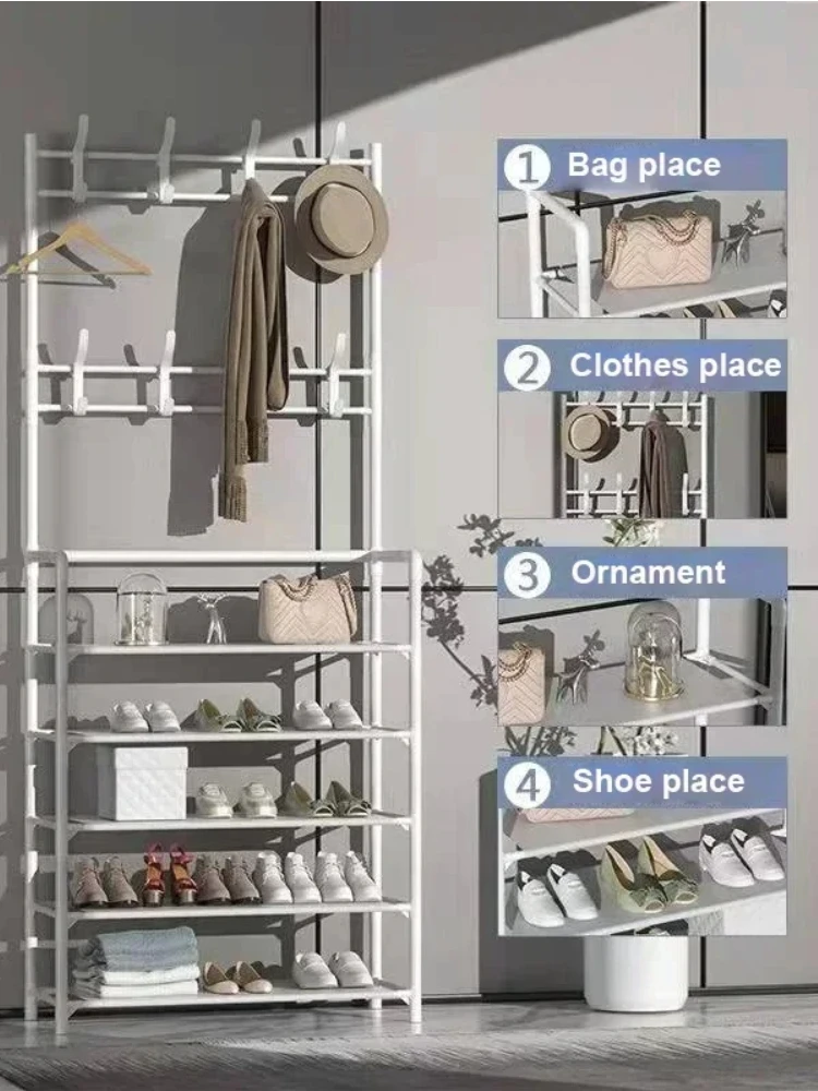 Multi-ayer Shoe Rack DIY Organizer Clothes Storage Organizer Clothes Hat Hangers Shoe Rack Living Room Bedroom Storage Shelf