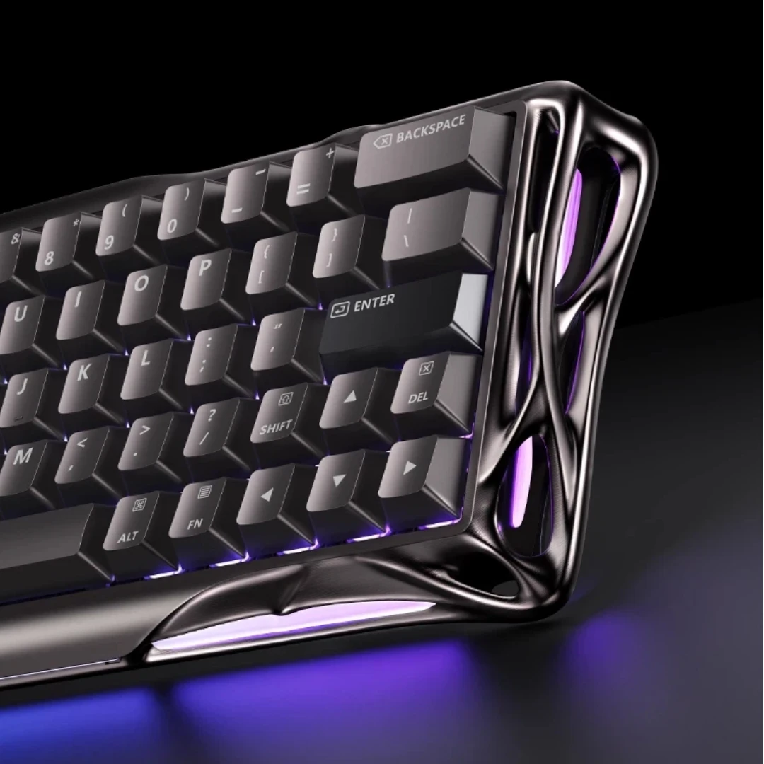 V60 Pro لوحة المفاتيح المغناطيسية للألعاب الرياضية الإلكترونية باستخدام الحاسب الآلي 0.005 مللي متر 8000 هرتز مثل طوقا 0.125 مللي ثانية الألومنيوم الألعاب RGB مطلي