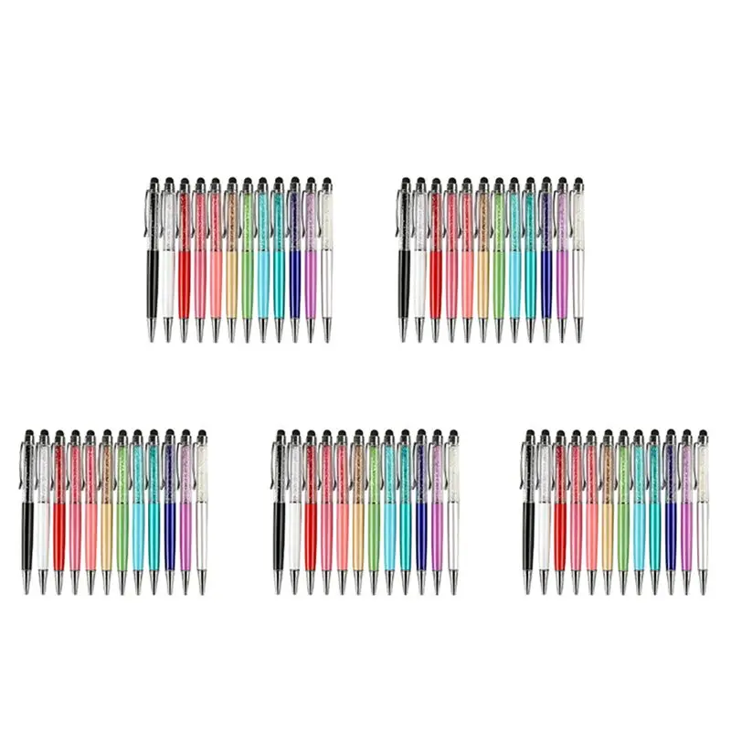 aee9-60pcs-bling-bling-2-in-1-slim-crystal-stylus-pen-and-ink-ballpoint-pens-12-colors