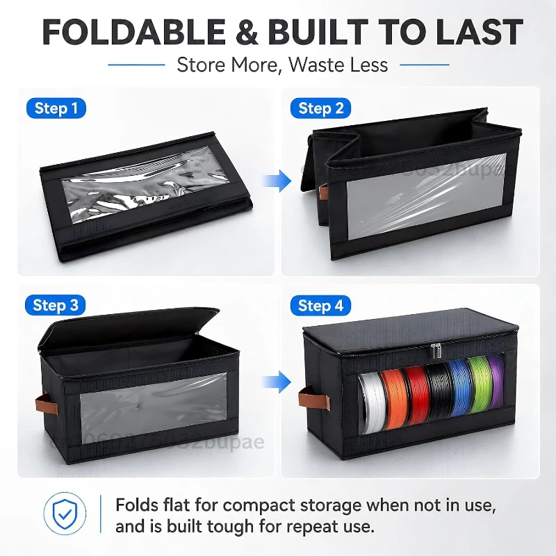 Filament Storage Bag - 3D Printer Filament Storage Containers, 3D Printing Accessories Holder Rack for Home, Office Workshop - view 6