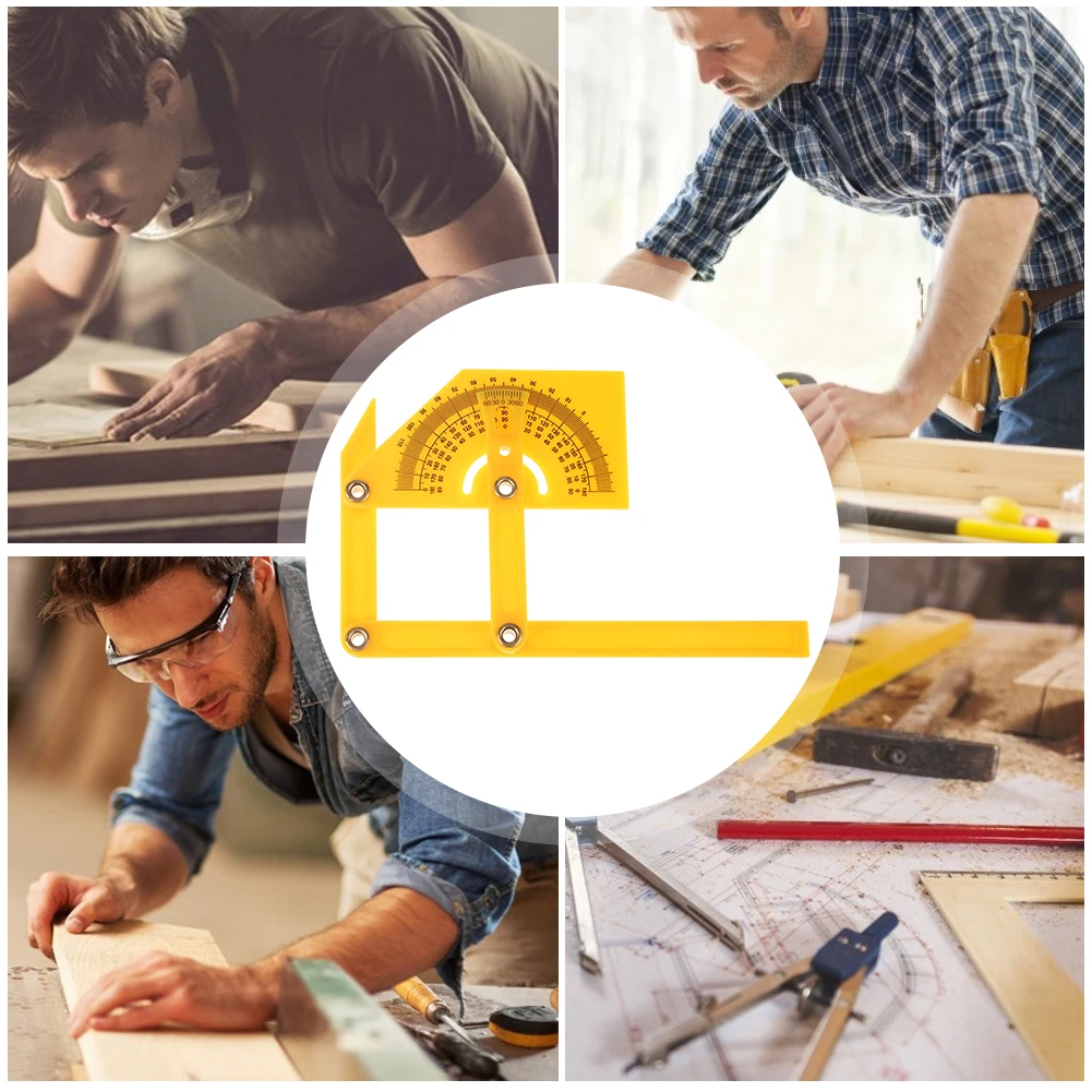 

Plastic Angle Finder Goniometer 0-180 Degree Angle Ruler Tools Angle Finder Miter Gauge for Carpenter Tool Woodworking