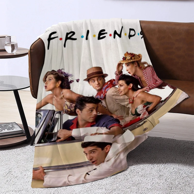 

Friends Tv Show Flannel Blanket Bed Blankets & Throws 3D Printing Bedroom Furry Machine Washable Living Room Sofa Throw Baby Nap