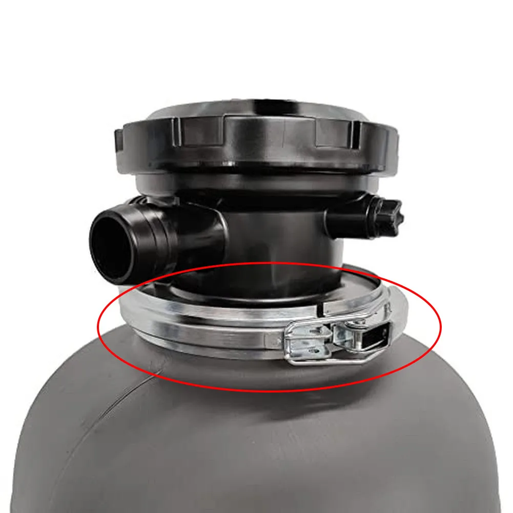 For Sand Filters Quick Release Stainless Steel Clamping Ring 178×25mm Design Pool Clamp Collar Ring Replacement Part
