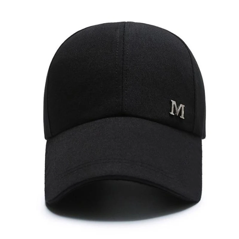 Men Women Baseball Cap Summer Cotton Hat Snapback Hip-Hop Cap Adult Sport Sun Hat Casual Long Brim Sunscreen Golf Cap