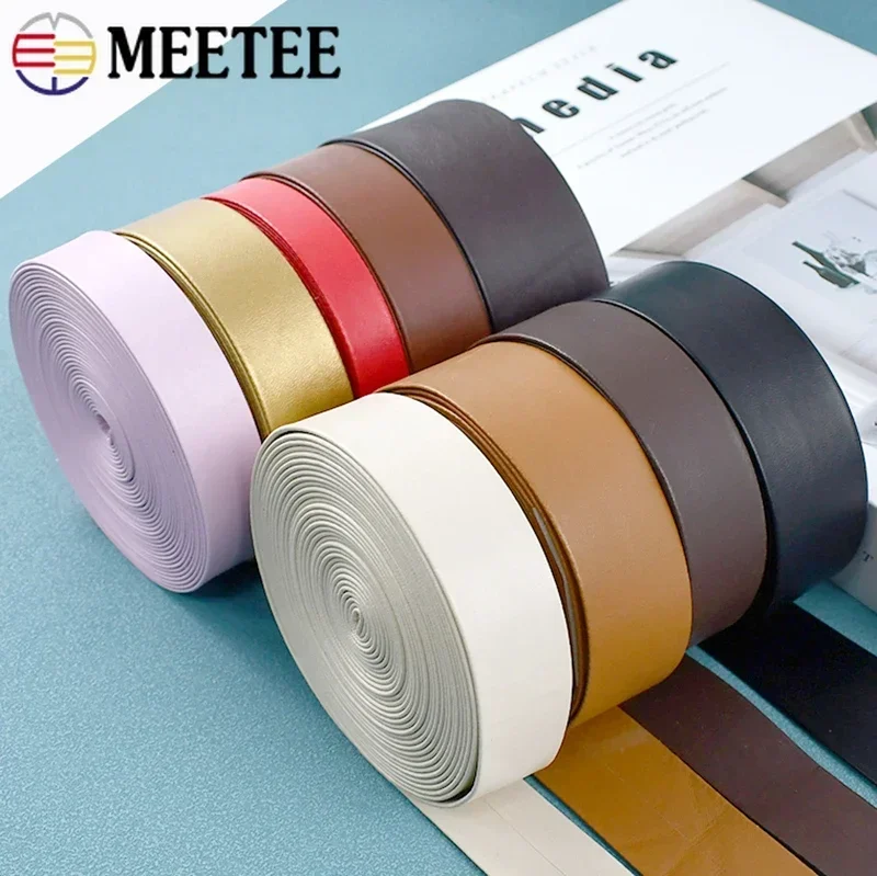

5M 5-30mm Leather Tape PU Ribbon Strap To The Meter for Bag Handmade Bracelets Jewelry Decoration Webbing Trimming Accessories