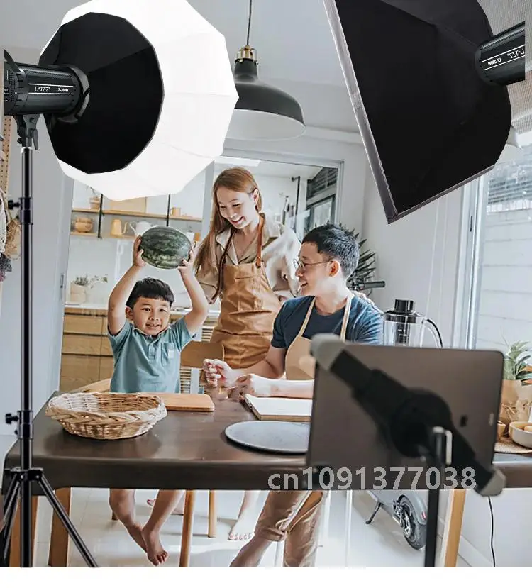 LATZZ 300w 400w Video Light 5600K LED Lighting with 2.4G Wireless Remote For Outdoor Shooting Live Short Video