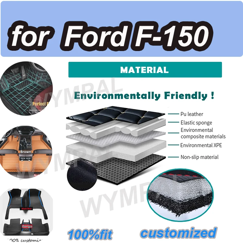 

LUXURY For Ford F-150 F150 F 150 4 Doors 2021 2020 2019 2018 2017 2016 2015 Car Floor Mats Interior Accessories Carpets Auto