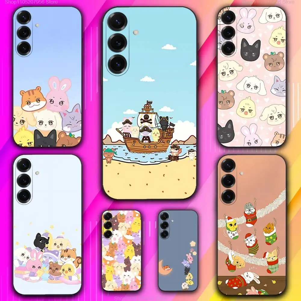 Cartoon A-ANITEEZS-S Cute Phone Case For Samsung A 73,72,71,53,52,51,41,40,30,22,21,13,12,Note 20,10,9 Ultra Pro 5G Soft