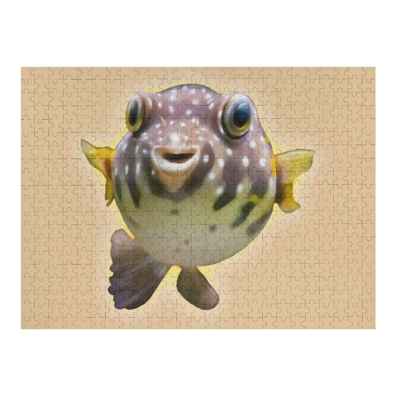 

puffer fish Jigsaw Puzzle Custom Wooden Name Personalized For Kids Personalized Toy Puzzle